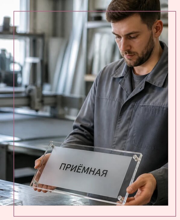 Таблички из оргстекла на заказ в Чебаркуле от 4187 р. | Аванза-Чбр